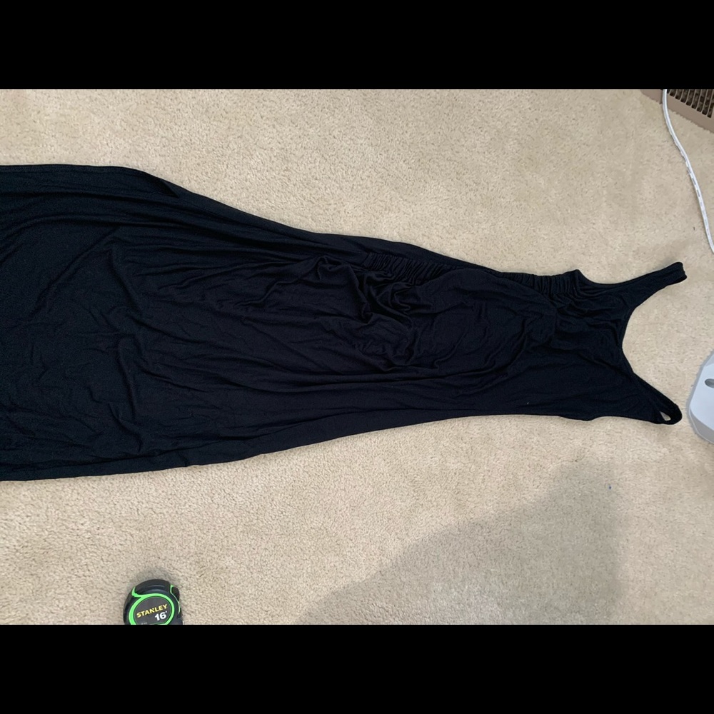 Black maxi dress